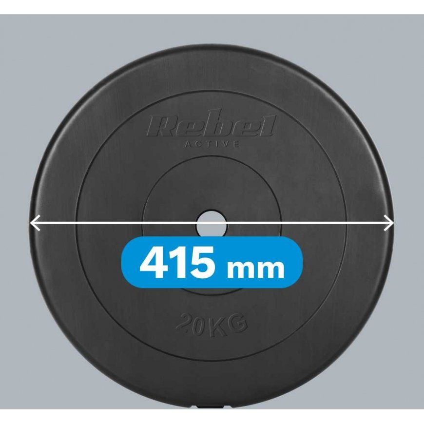 Bituminous load 20kg, hole 31mm, classic disc, REBEL ACTIVE – 4