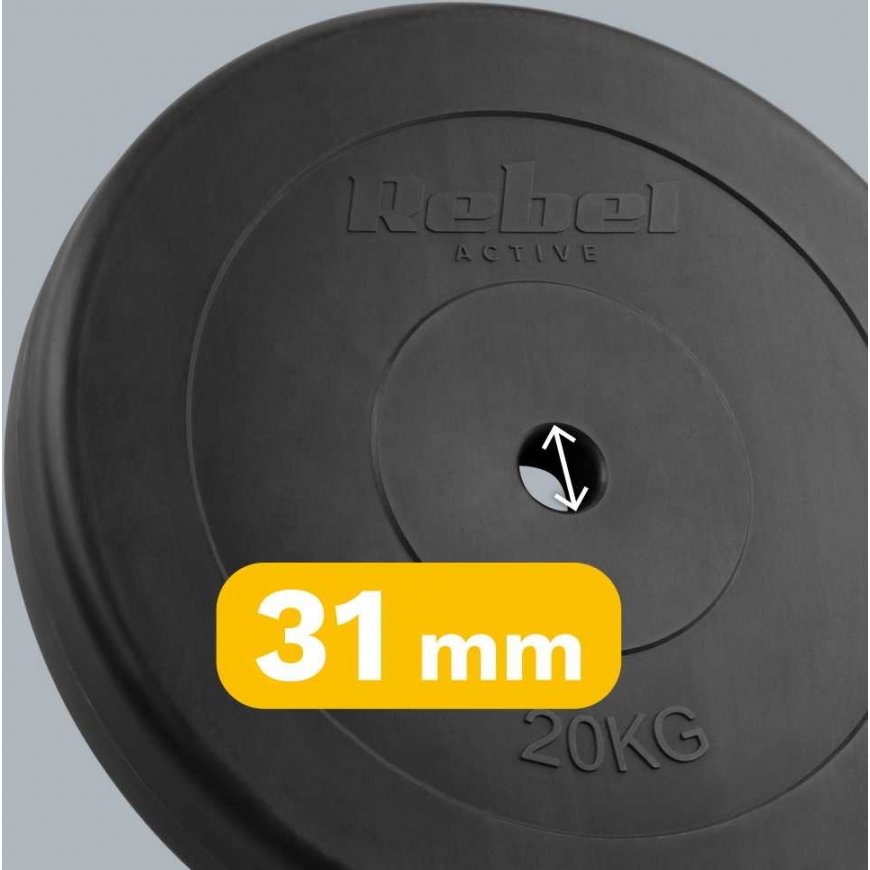 Bituminous load 20kg, hole 31mm, classic disc, REBEL ACTIVE – 5