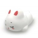 Media-Tech POKKY Dreaming Bunny - Silicone, multicolored night lamp with rechargeable battery. Control by tapping or with the re