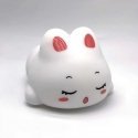 Media-Tech POKKY Dreaming Bunny - Silicone, multicolored night lamp with rechargeable battery. Control by tapping or with the re
