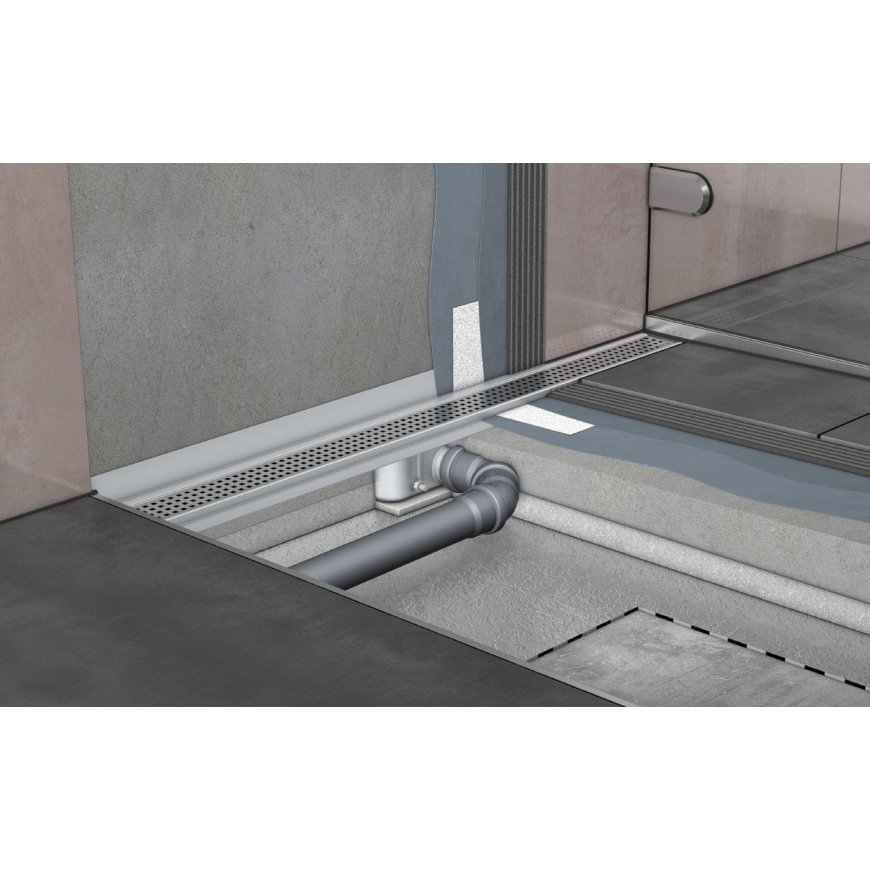 Dušo latako korpusas Aco ShowerDrain C, 65 mm su vertikaliu flanšu, 685 mm – 2