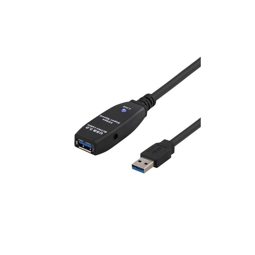 Deltaco USB3-1001 USB kabelis USB 3.2 Gen 1 (3.1 Gen 1) 3 m USB A Melns