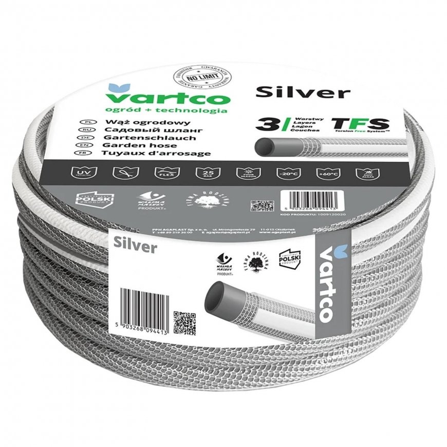 Agaplast Žarna sodo Vartco Sidabrinis TFS 3/4" 50m