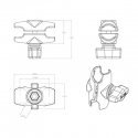 RAM Mounts RAM-B-201U-A Telineen osa ja lisätarvike RAM Mounts RAM-B-201U-A Telineen osa ja lisätarvike