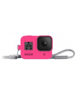 GoPro Sleeve + Lanyard Electric Pink HERO8 Black