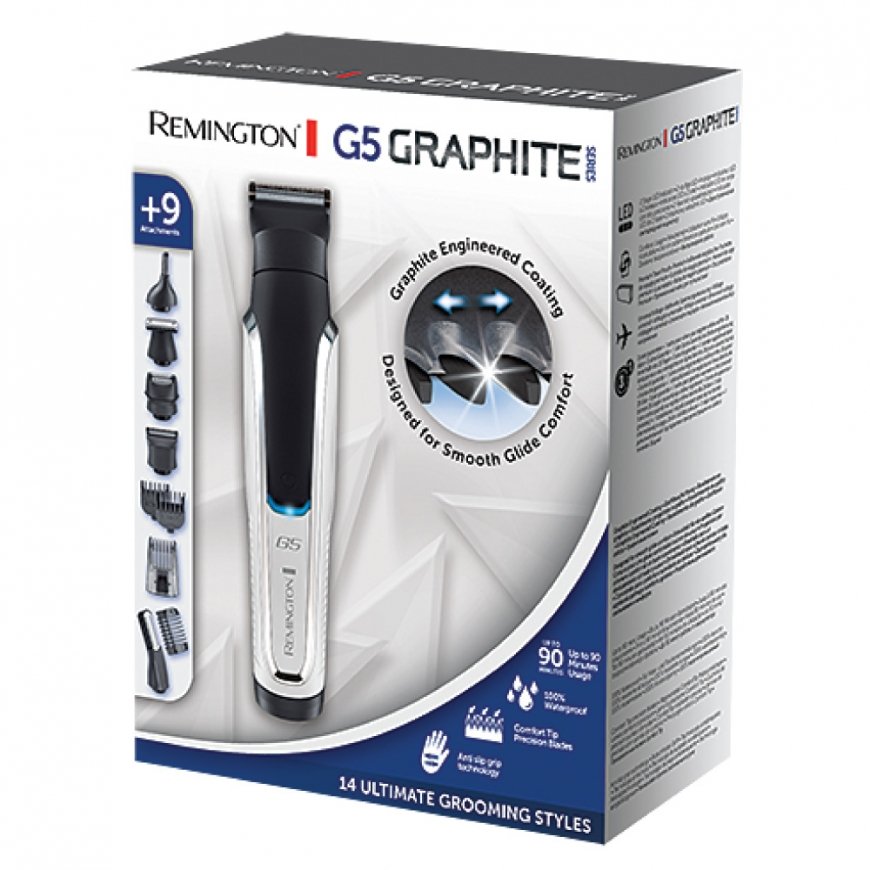 Remington GRAPHITE SERIES G5 Must, Hõbe – 3