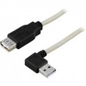 Deltaco USB 2.0 Cable A/A, 0.2m USB кабель 0,2 m USB A