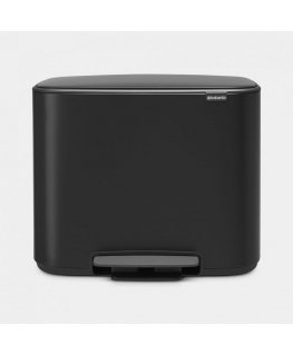 Brabantia 121227 šiukšliadėžė Stačiakampio formos Juoda