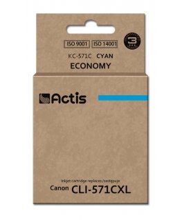 Actis KC-571C rašalas (Canon CLI-571C pakaitalas standartinis 12 ml mėlynas)