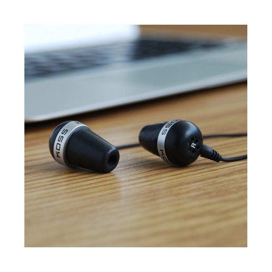 Koss PLUG Headphones Wired In-ear Music Black, Silver