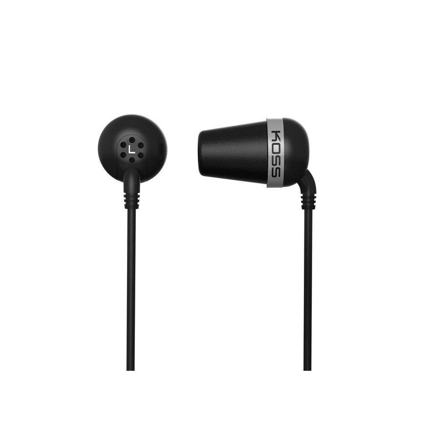 Koss PLUG Austiņas Vadu Ausīs Mūzika Melns, Sudrabs – 2