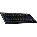 Logitech G G915 Tkl клавиатура Игровой РЧ беспроводной + Bluetooth QWERTY Северные страны Угольный Logitech G G915 Tkl клавиатура Игровой РЧ беспроводной + Bluetooth QWERTY Северные страны Угольный