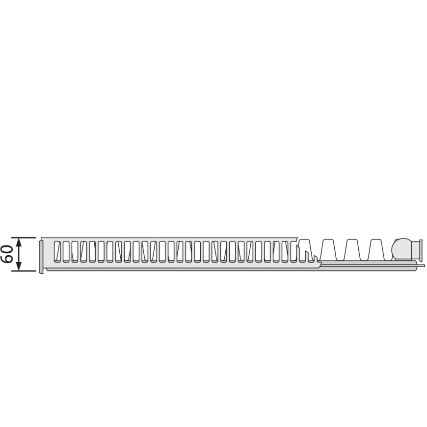 Renovation radiator Purmo Compact C 11, 550-600 – 4
