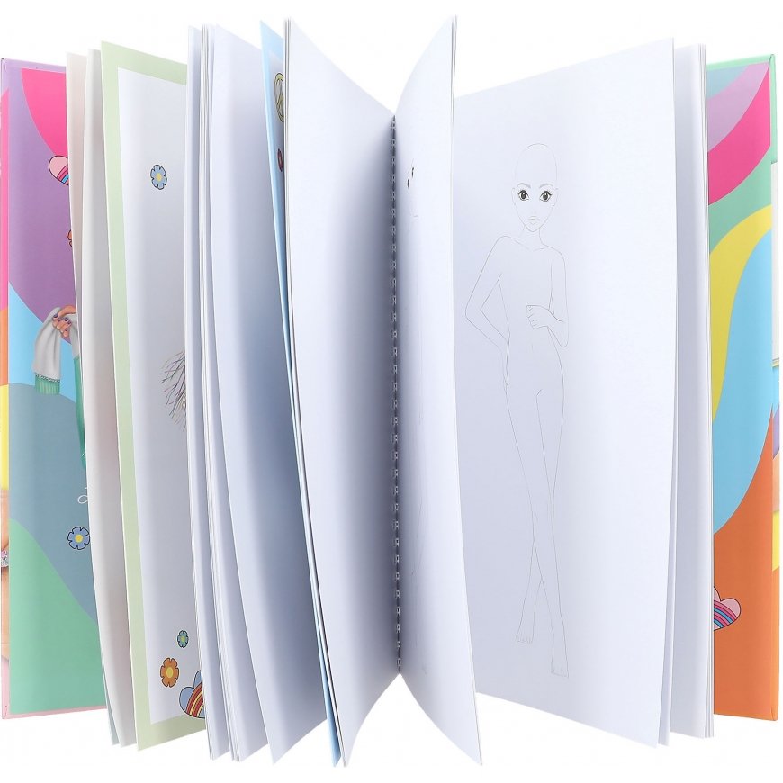 TOPModel Suunnittelukirja & värityskynät – 4