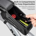 Rockbros 30120064001 Waterproof Frame Bike Bag with Phone Cover - Black Rockbros 30120064001 Waterproof Frame Bike Bag with Phone Cover - Black