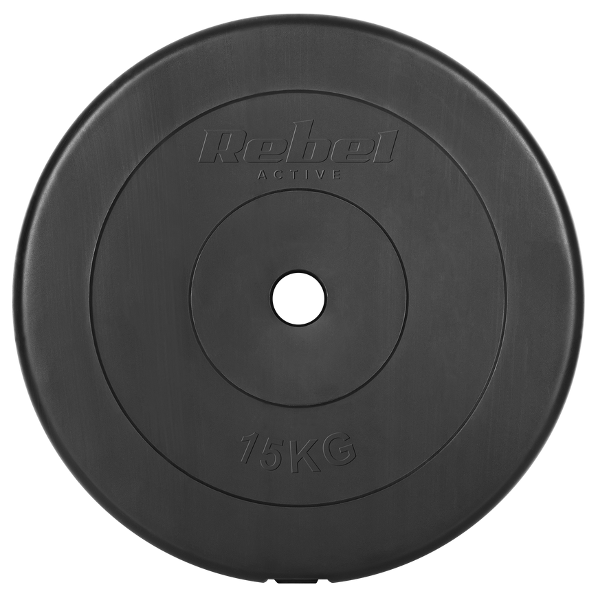 Set of bituminous weights 2x15kg, hole 31mm, classic plate, REBEL ACTIVE – 3