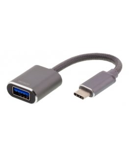 Deltaco USBC-1279 USB кабель 0,11 m USB A Черный