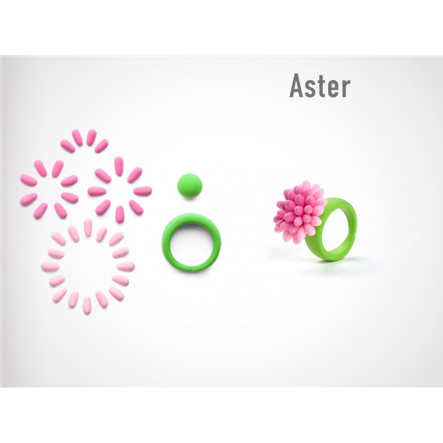 HEY CLAY modeling clay Rings flower – 2