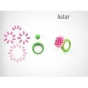 HEY CLAY modeling clay Rings flower