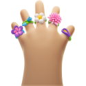 HEY CLAY modeling clay Rings flower