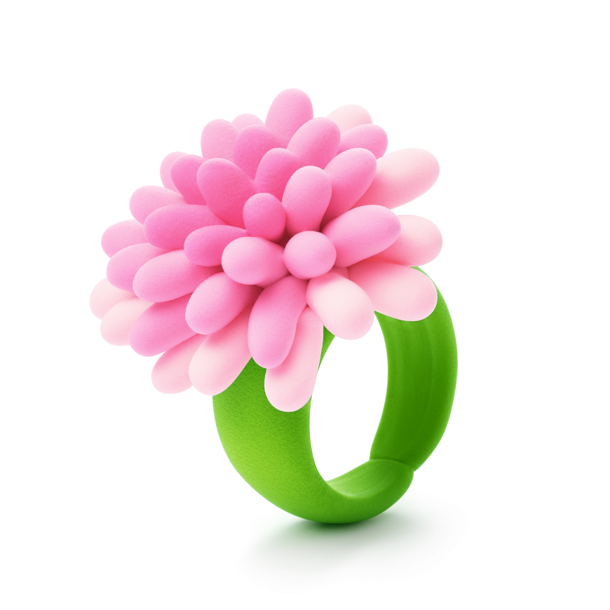 HEY CLAY modeling clay Rings flower – 4