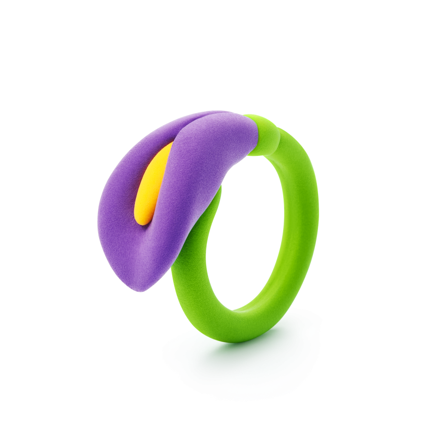HEY CLAY modeling clay Rings flower – 5