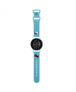 Hello Kitty Strap Universalny HKUWLSCHBLB Silicone Kitty Head blue/blue 22mm