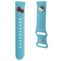 Hello Kitty Strap Universalny HKUWLSCHBLB Silicone Kitty Head blue/blue 22mm