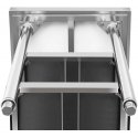 Royal Catering Table, central steel table top, 2 shelves, 180 x 60 cm Royal Catering Table, central steel table top, 2 shelves, 180 x 60 cm
