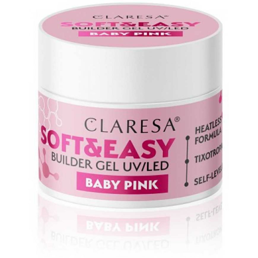 Activeshop Claresa statybinis gelis Soft&Easy gelis baby pink 45g – 5