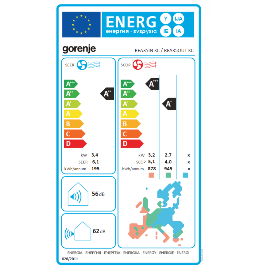 Gorenje | Air Conditioner, Outdoor unit | 20003668 REA35IN – 2