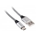 Tracer TRAKBK46265 USB-kaabel USB 2.0 1 m USB C USB A Must, Hõbe Tracer TRAKBK46265 USB-kaabel USB 2.0 1 m USB C USB A Must, Hõbe