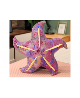 Lean Toys Mascot Plush Starfish Purple pillow 45 cm