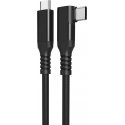 Fuj:tech USB-C 90° - USB-C cable, 3 m, black