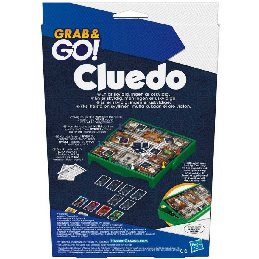 Hasbro Cluedo travel game FI/SE/NO/DA – 5