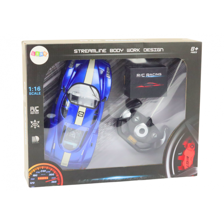 Lean Toys Remote Control Sports Car 1:16 R/C Blue – 5