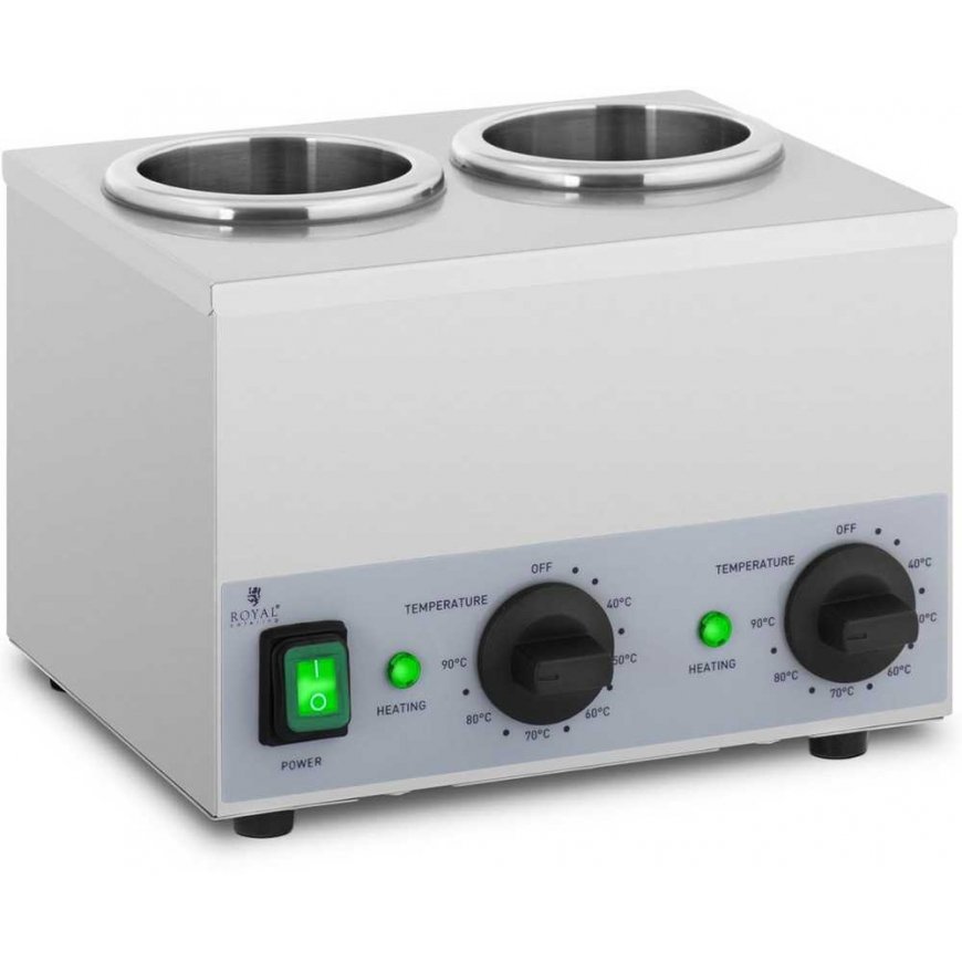 Royal Catering Bottle warmer sosów na ciepło 2x 1L 40-90C 400W – 2
