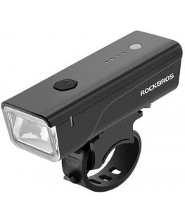 Rockbros 24510003001 bicycle front light 260 lm + USB-C - USB-A cable - black