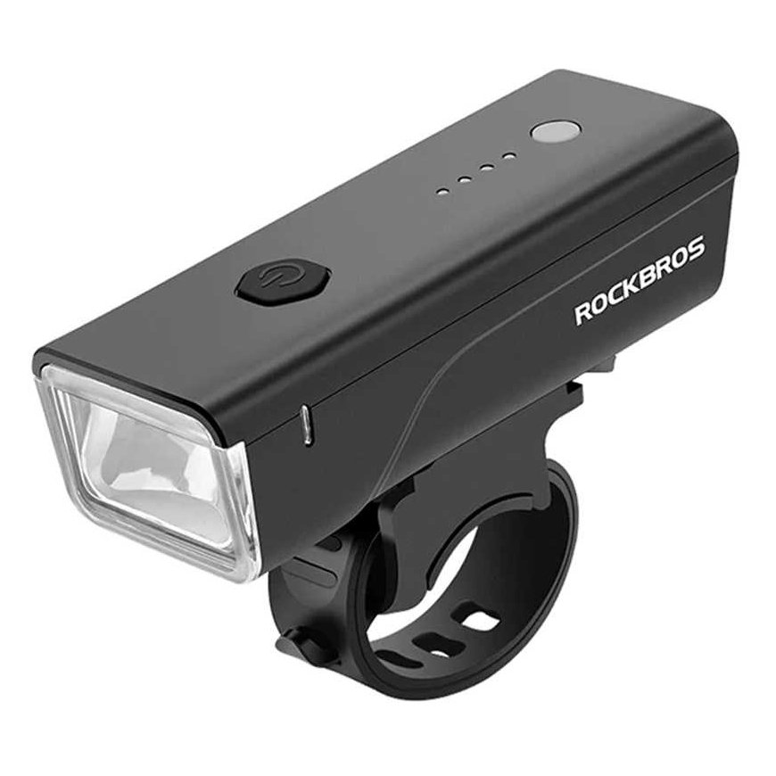 Rockbros 24510003001 priekinis dviračio žibintas 260 lm + USB-C - USB-A laidas - juodas