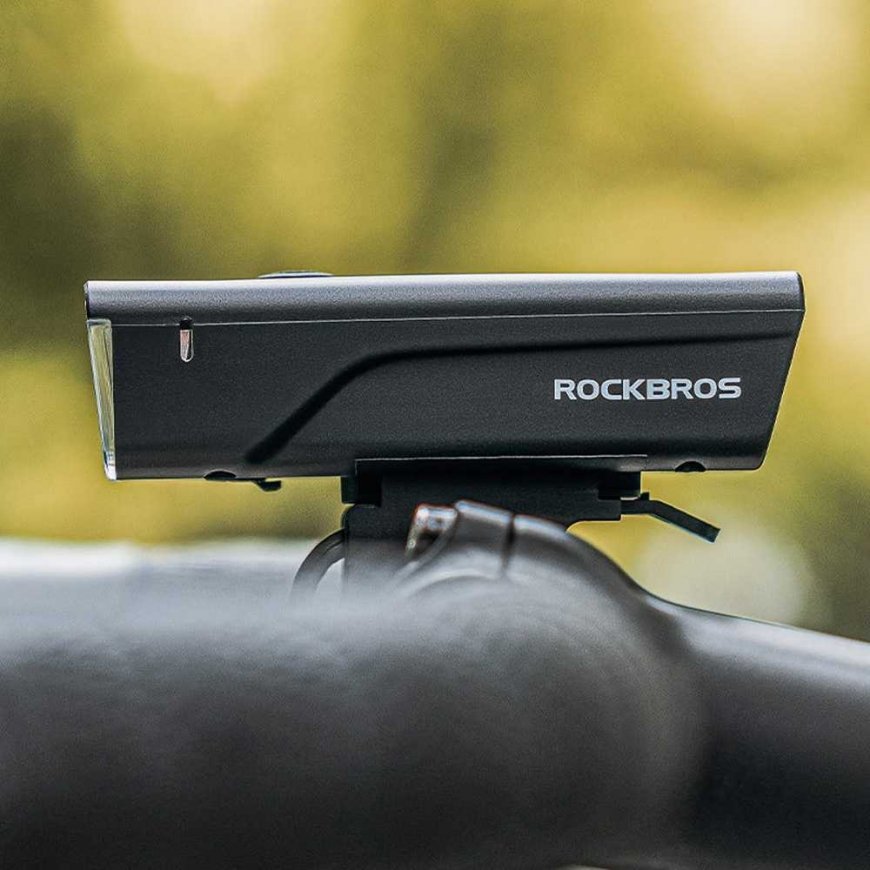 Rockbros 24510003001 bicycle front light 260 lm + USB-C - USB-A cable - black – 3