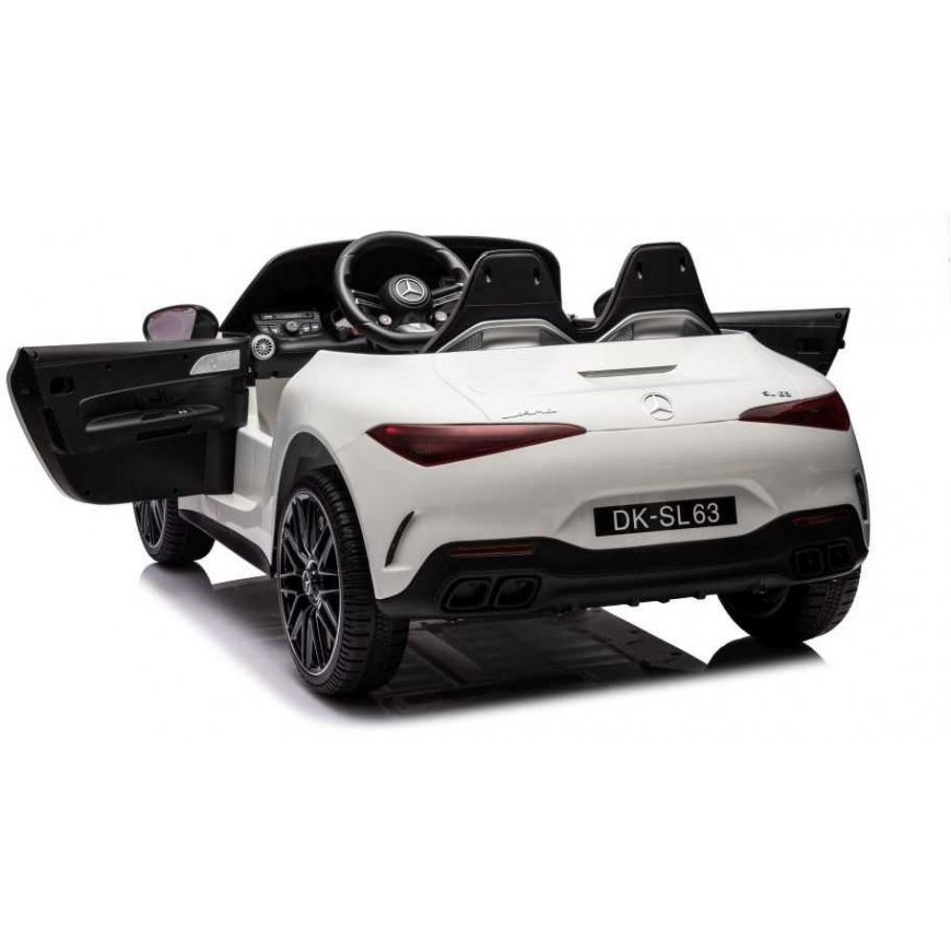 Lean Cars Mercedes AMG SL63 Baterija Car Baltas – 5