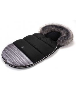 Cottonmoose Moose Shine 651 - warm sleeping bag for stroller and car seat | silver