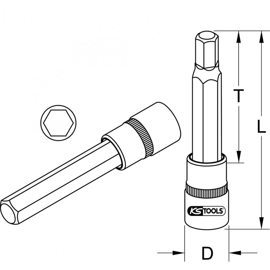 KS Tools 918.1656-E hylsy & hylsysarja Pistorasia – 2