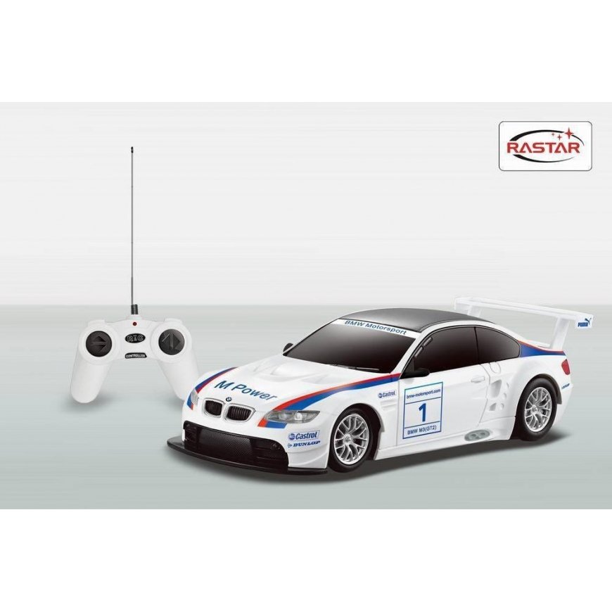 The RASTAR car model is controlled by 1:24 RC BMW M3, 48300