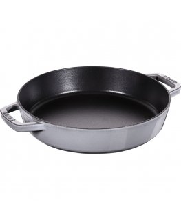 Staub čuguna panna ar diviem rokturiem - 26 cm, grafīts