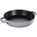 Staub čuguna panna ar diviem rokturiem - 26 cm, grafīts Staub čuguna panna ar diviem rokturiem - 26 cm, grafīts
