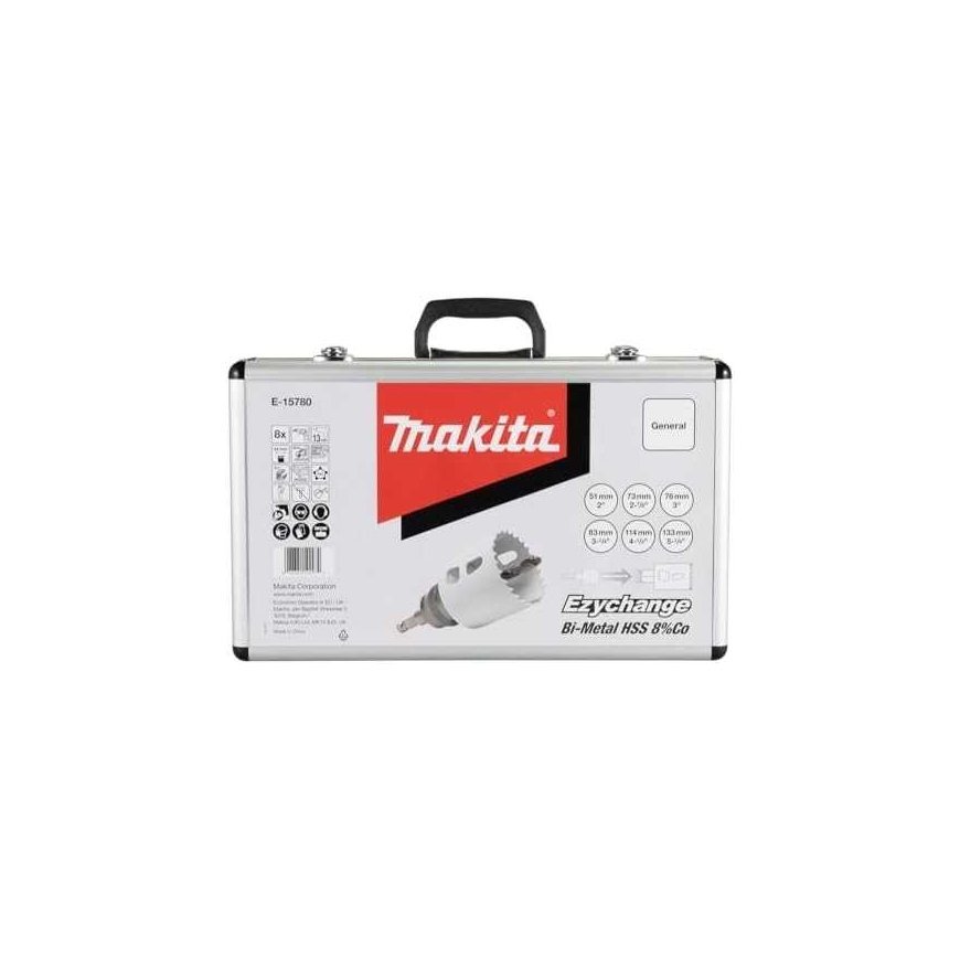 Makita E-15780 Drill bit set EZYCHANGE, BIM (51, 73, 76, 83, 114, 133 mm) – 2