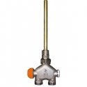 Towel dryer connection unit HERZ VUA-40, Bottom straight connection, without rim