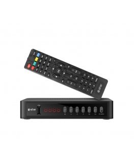 eSTAR T2 618 UHD TV set-top box Terrestrial Full HD Black