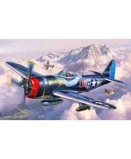 Revell P-47 M Thunderbolt Fikseeritud tiibadega lennukimudel Osade komplekt 1:72